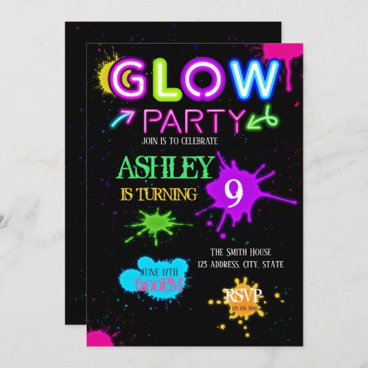 Invitation à la fête (Devant / Derrière)