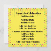 Invitation à la fête (Dos)