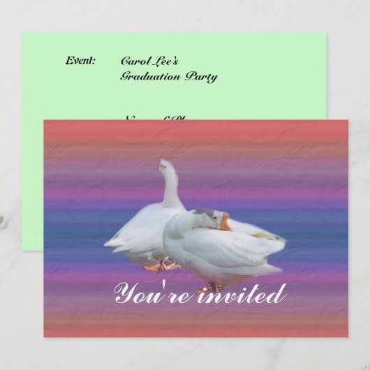 invitation à la fête (Devant / Derrière)