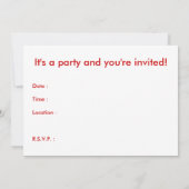 invitation à la fête (Dos)