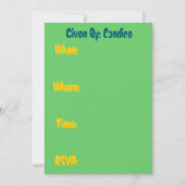 Invitation à la fête (Dos)