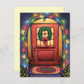 INVITATION À LA FÊTE À LA MAISON OUVERTE (Devant / Derrière)