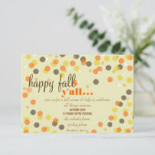 Invitation à la fête à thème de automne (Debout devant)
