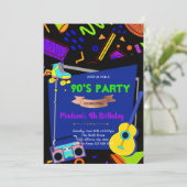 invitation à la fête à thème des années 90 (Debout devant)