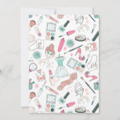 Invitation à la fête à thème spa (Dos)