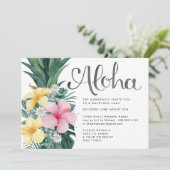 Invitation à la fête Aloha Summer Luau (Debout devant)