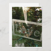 INVITATION À LA FÊTE "AMOUR" DE NOËL (Devant / Derrière)