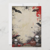 Invitation à la fête annuelle gothique d'Halloween (Dos)