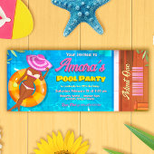 Invitation à la fête au bord de la piscine