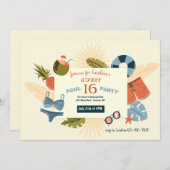 Invitation à la Fête au Piscine (Devant / Derrière)