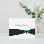 Invitation à la fête au ruban noir (Debout devant)