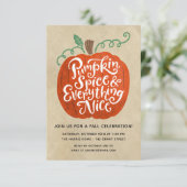 Invitation à la fête automnale au Pumpkin Spice (Debout devant)