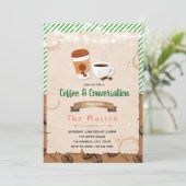 Invitation à la fête autour du café (Debout devant)