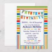 Invitation à la fête aux drapeaux (Devant / Derrière)