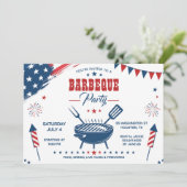 Invitation à la fête BBQ du 4 juillet (Debout devant)