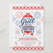 Invitation à la fête BBQ du 4 juillet (Devant)