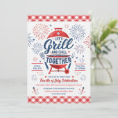 Invitation à la fête BBQ du 4 juillet (Debout devant)