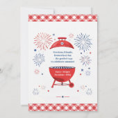 Invitation à la fête BBQ du 4 juillet (Dos)