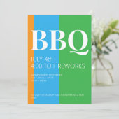 Invitation à la fête BBQ du 4 juillet (Debout devant)
