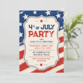 Invitation à la fête BBQ du 4 juillet (Debout devant)