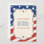 Invitation à la fête BBQ du 4 juillet (Dos)