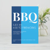 Invitation à la fête BBQ du 4 juillet (Debout devant)