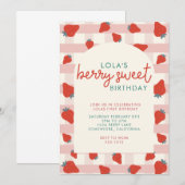 INVITATION À LA FÊTE BERRY SUCRÉE (Devant / Derrière)