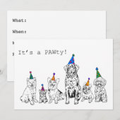 Invitation à la fête canine (Devant / Derrière)