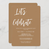 Invitation à la fête : Celebrons Modèle éditable (Devant / Derrière)