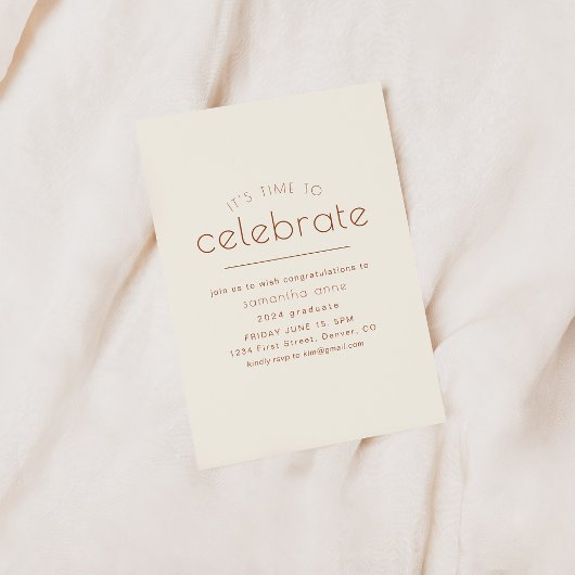 Invitation à la fête C'est l'heure de célébrer