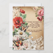 Invitation à la fête Chic de la ferme (Dos)