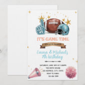 Invitation à la fête conjointe de cheerleading de (Devant / Derrière)