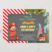 Invitation à la fête conjointe de la fée et du pom (Devant / Derrière)