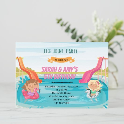 Invitation à la fête conjointe de la fille Watersi (Debout devant)