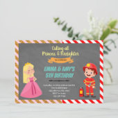 Invitation à la fête conjointe de la princesse et  (Debout devant)