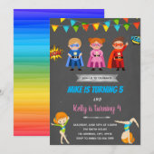 Invitation à la fête conjointe gymnique des super- (Devant / Derrière)