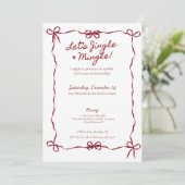 Invitation à la fête Coquette Friendsmas (Debout devant)
