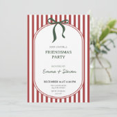 Invitation à la fête Coquette Friendsmas (Debout devant)