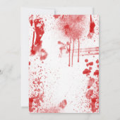 Invitation à la fête costumée aux éclaboussures de (Dos)