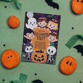 Invitation à la fête costumée de l'Halloween pour 