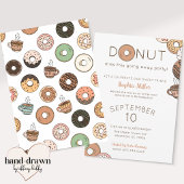 Invitation à la fête d'adieu de Cute Donuts