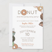 Invitation à la fête d'adieu de Cute Donuts (Devant)