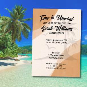 Invitation à la fête d'adieu de l'entreprise de re
