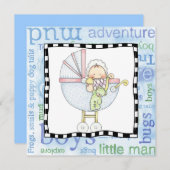 invitation à la fête d'adoption (Devant / Derrière)