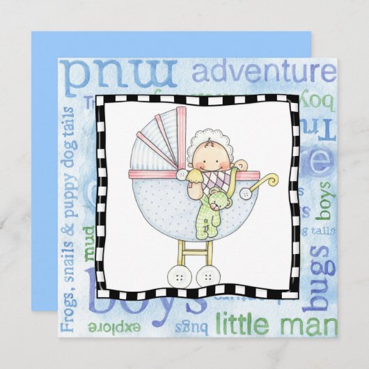 invitation à la fête d'adoption (Devant / Derrière)