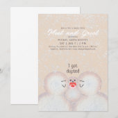 Invitation à la fête d'adoption de la famille de b (Devant / Derrière)