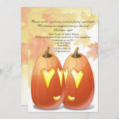 Invitation à la fête d'amour d'Halloween (Devant / Derrière)
