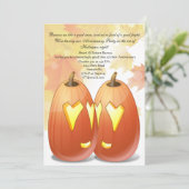 Invitation à la fête d'amour d'Halloween (Debout devant)