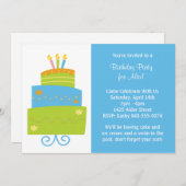 Invitation à la fête d'anniversaire (Devant / Derrière)