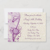 Invitation à la fête d'anniversaire (Dos)